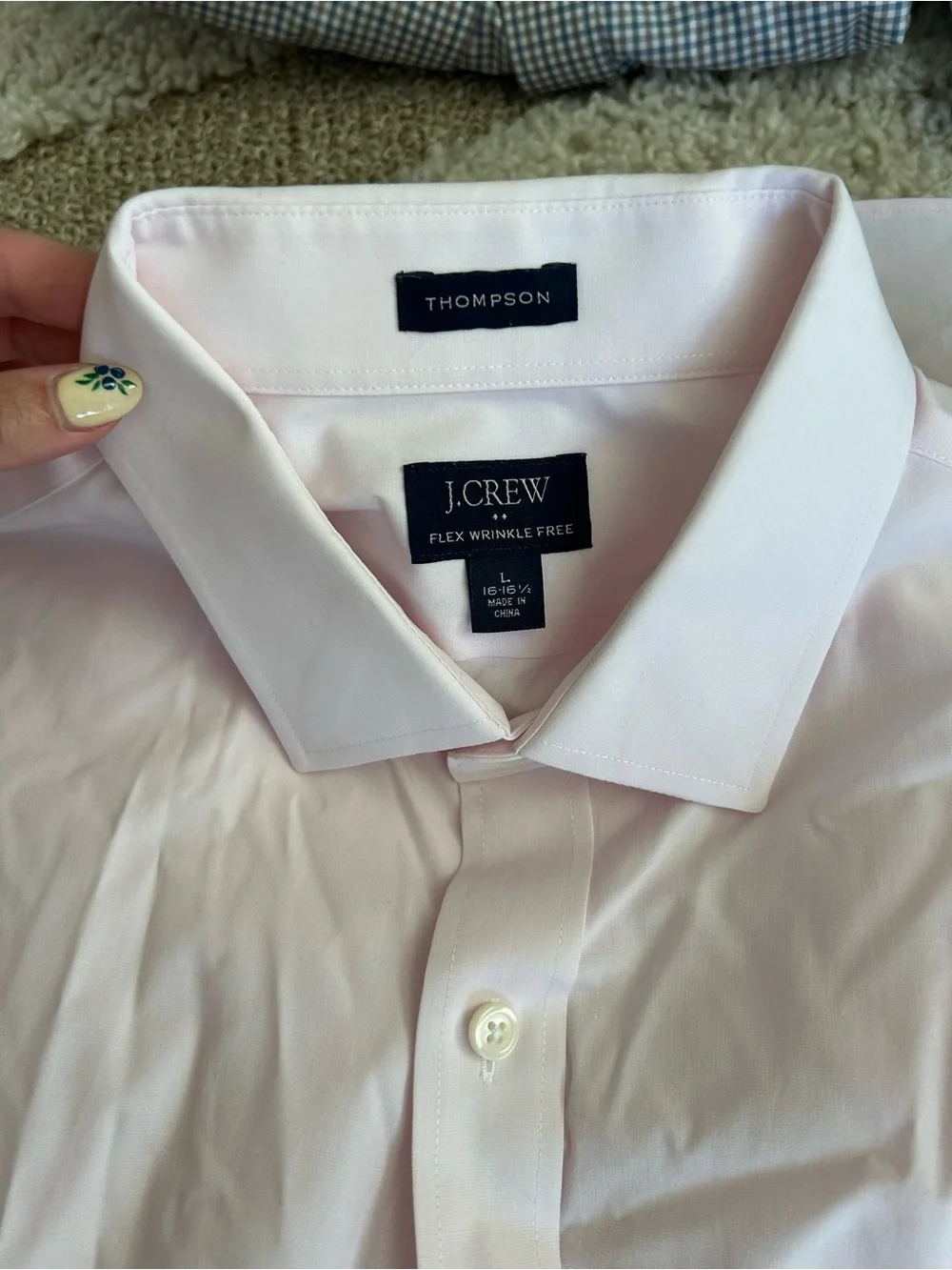 J. Crew Thompson Light Pink Men's Dress Shirt